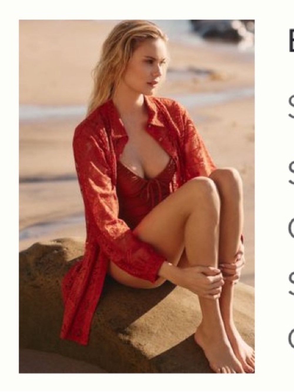 By Anthropologie lace swim cover-up